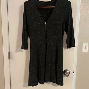 Black zipper dress